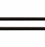 VidaXL Schroefbare Deurborstelafsluitingen 2 pcs Bruin 100 cm