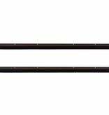 VidaXL Schroefbare Deurborstelafsluitingen 2 pcs Bruin 100 cm