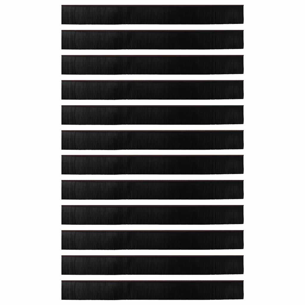 VidaXL Zelfklevende Deurborstels 12 pcs Bruin 100 cm