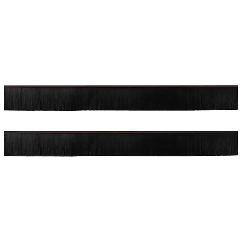 VidaXL Zelfklevende Deurborstels 2 pcs Bruin 100 cm Aluminium Legering