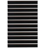 VidaXL Zelfklevende Deurborstels 12 pcs Bruin 100 cm