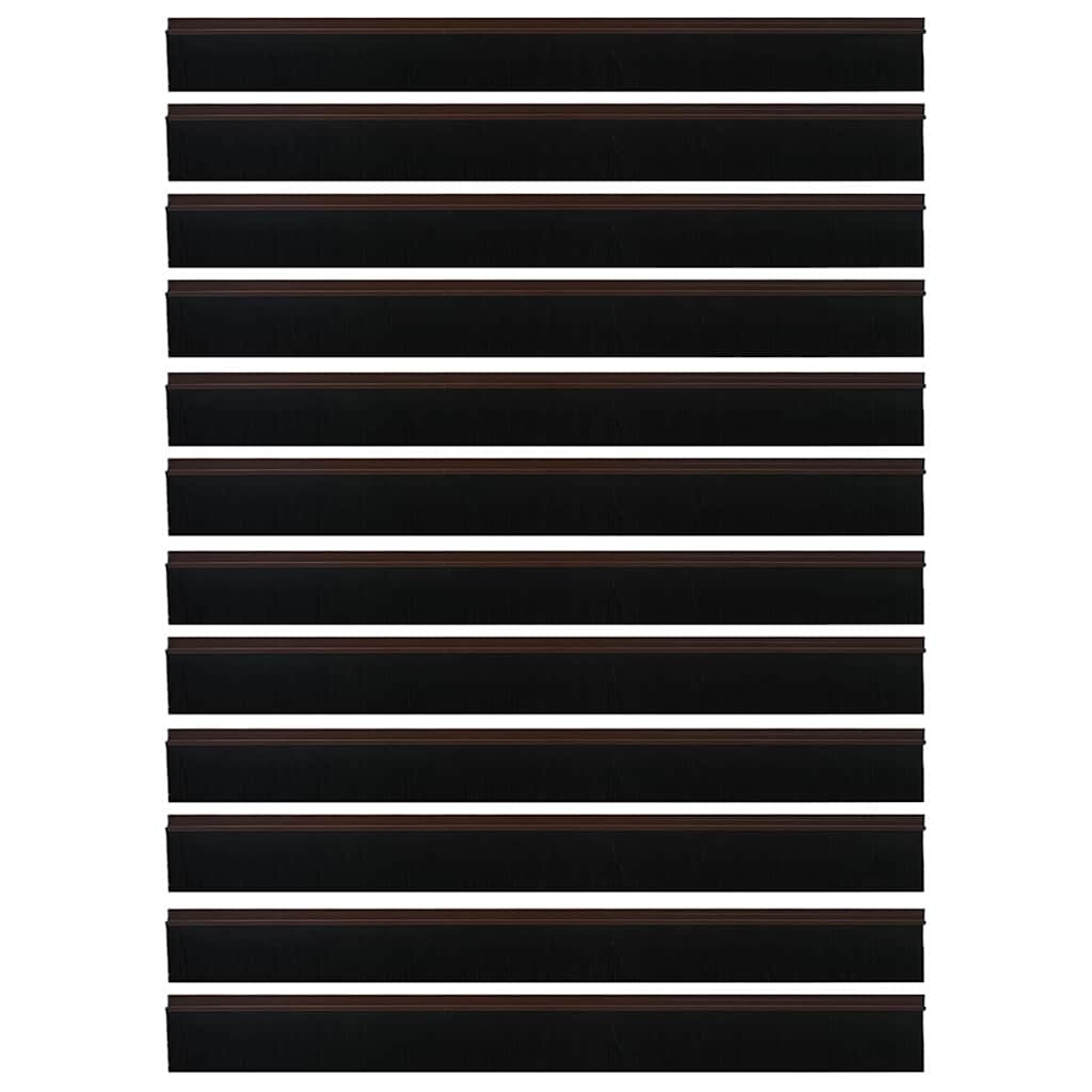 VidaXL Zelfklevende Deurborstels 12 pcs Bruin 100 cm