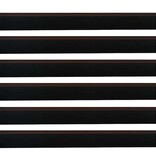 VidaXL Zelfklevende Deurborstels 6 pcs Bruin 100 cm Aluminium Legering