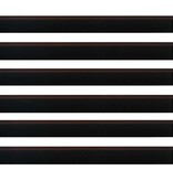 VidaXL Zelfklevende Deurborstels 6 pcs Bruin 100 cm Aluminium Legering