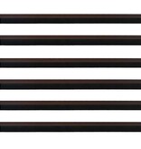 VidaXL Zelfklevende Deurborstels 6 pcs Bruin 100 cm Aluminium Legering