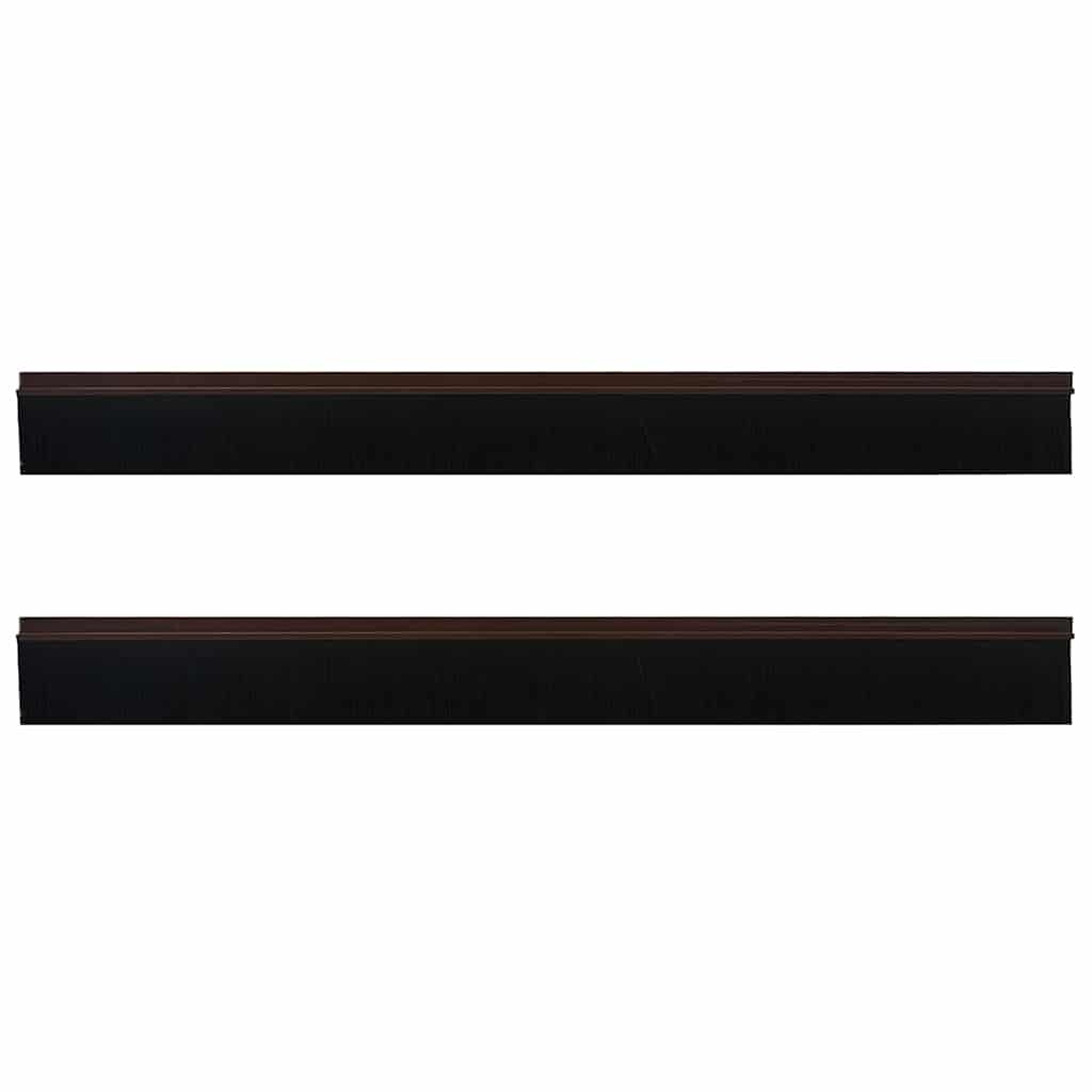 VidaXL Zelfklevende Deurborstels 2 pcs Bruin 100 cm Aluminium Legering