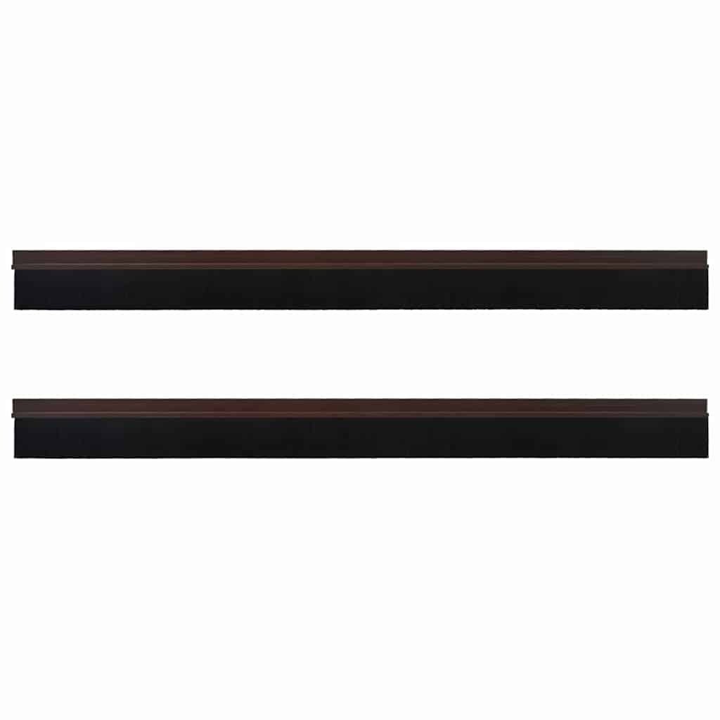 VidaXL Zelfklevende Deurborstels 2 pcs Bruin 100 cm Aluminium Legering