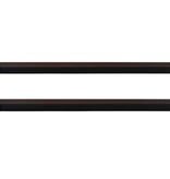 VidaXL Zelfklevende Deurborstels 2 pcs Bruin 100 cm Aluminium Legering