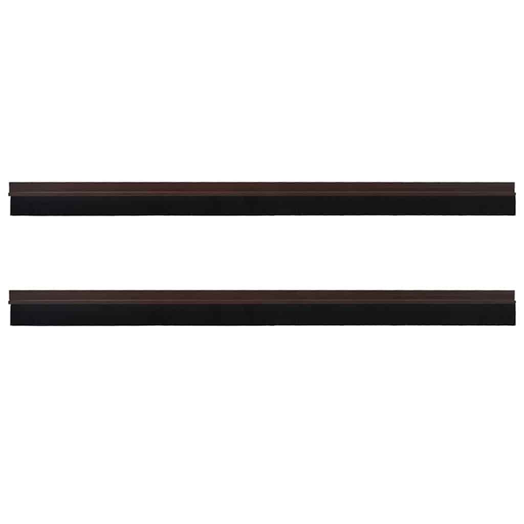 VidaXL Zelfklevende Deurborstels 2 pcs Bruin 100 cm Aluminium Legering