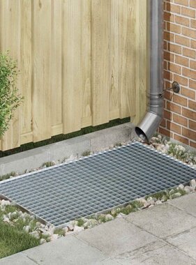 VidaXL Rooster Zilver 100 x 60 x 2 cm Warmgedipt Gegalvaniseerd Staal