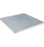 VidaXL Rooster Zilver 60 x 60 x 2 cm Warmgedipt Gegalvaniseerd Staal