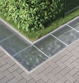 VidaXL Rooster Zilver 60 x 60 x 2 cm Warmgedipt Gegalvaniseerd Staal