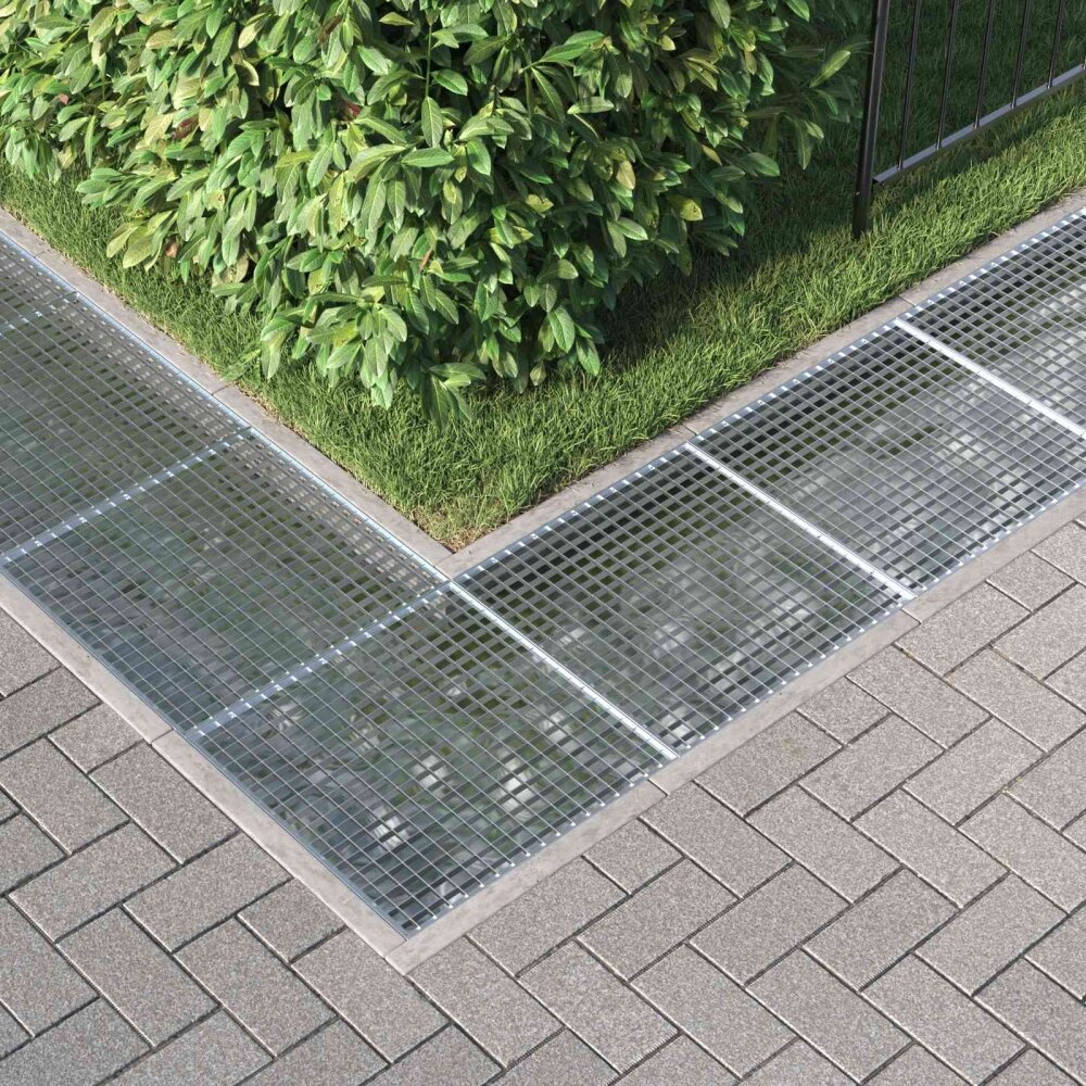 VidaXL Rooster Zilver 60 x 60 x 2 cm Warmgedipt Gegalvaniseerd Staal