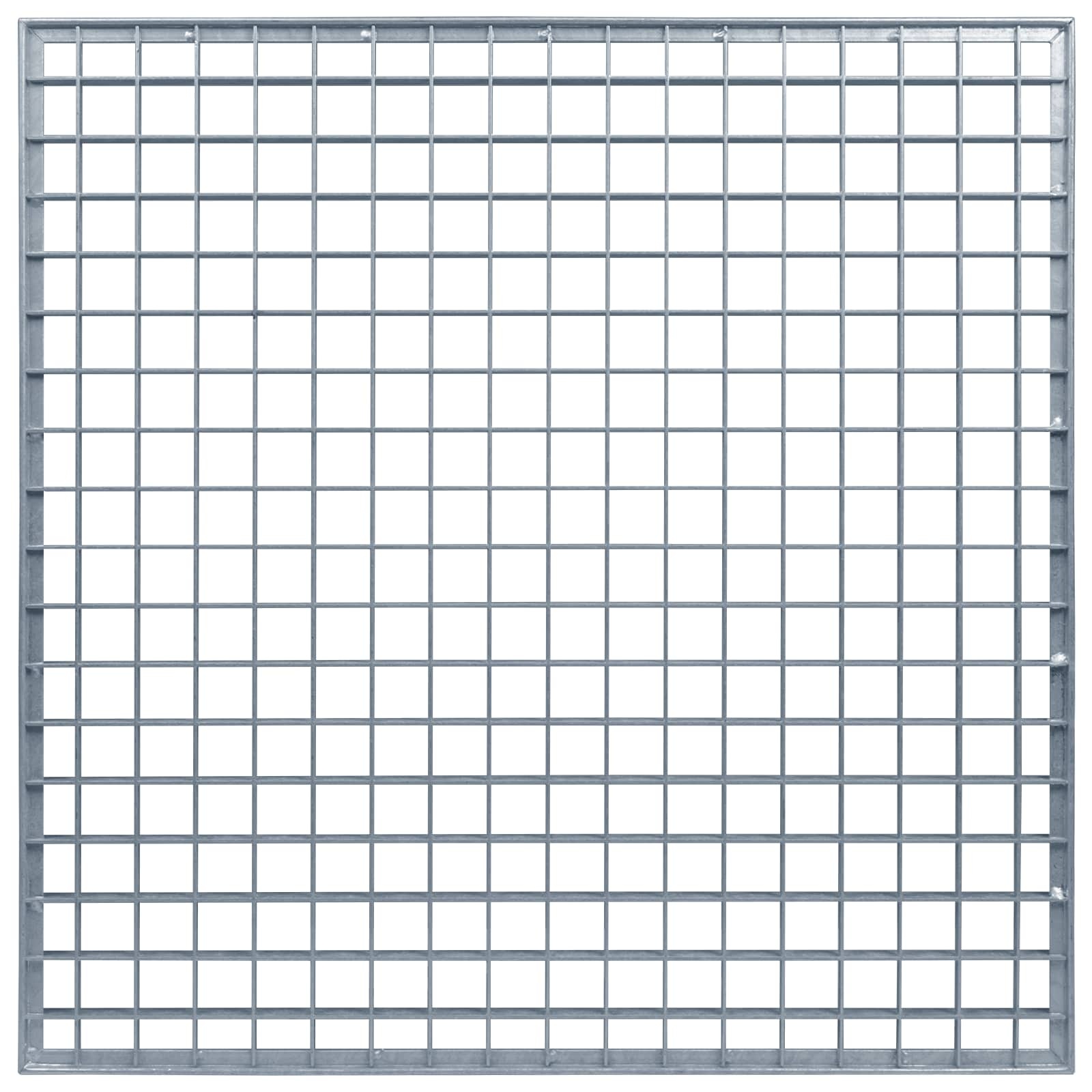 VidaXL Rooster Zilver 60 x 60 x 2 cm Warmgedipt Gegalvaniseerd Staal