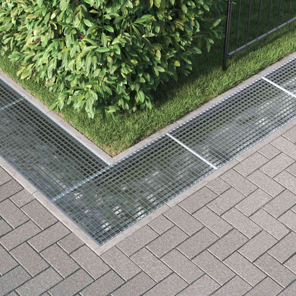 VidaXL Rooster Zilver 100 x 50 x 2 cm Warmgedipt Gegalvaniseerd Staal