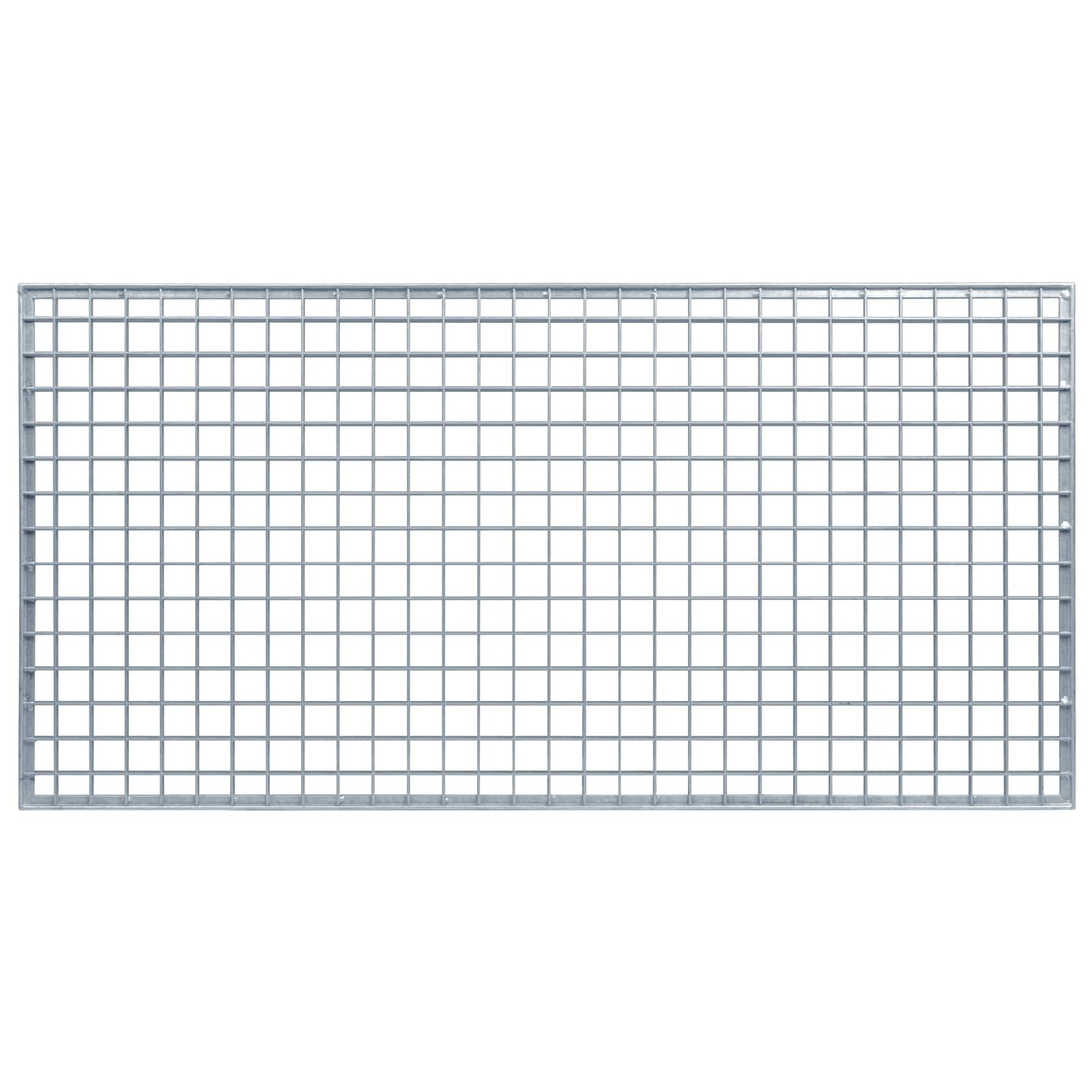 VidaXL Rooster Zilver 100 x 50 x 2 cm Warmgedipt Gegalvaniseerd Staal