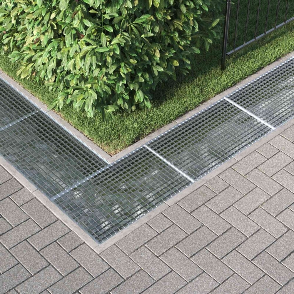 VidaXL Rooster Zilver 80 x 50 x 2 cm Warmgedipt Gegalvaniseerd Staal