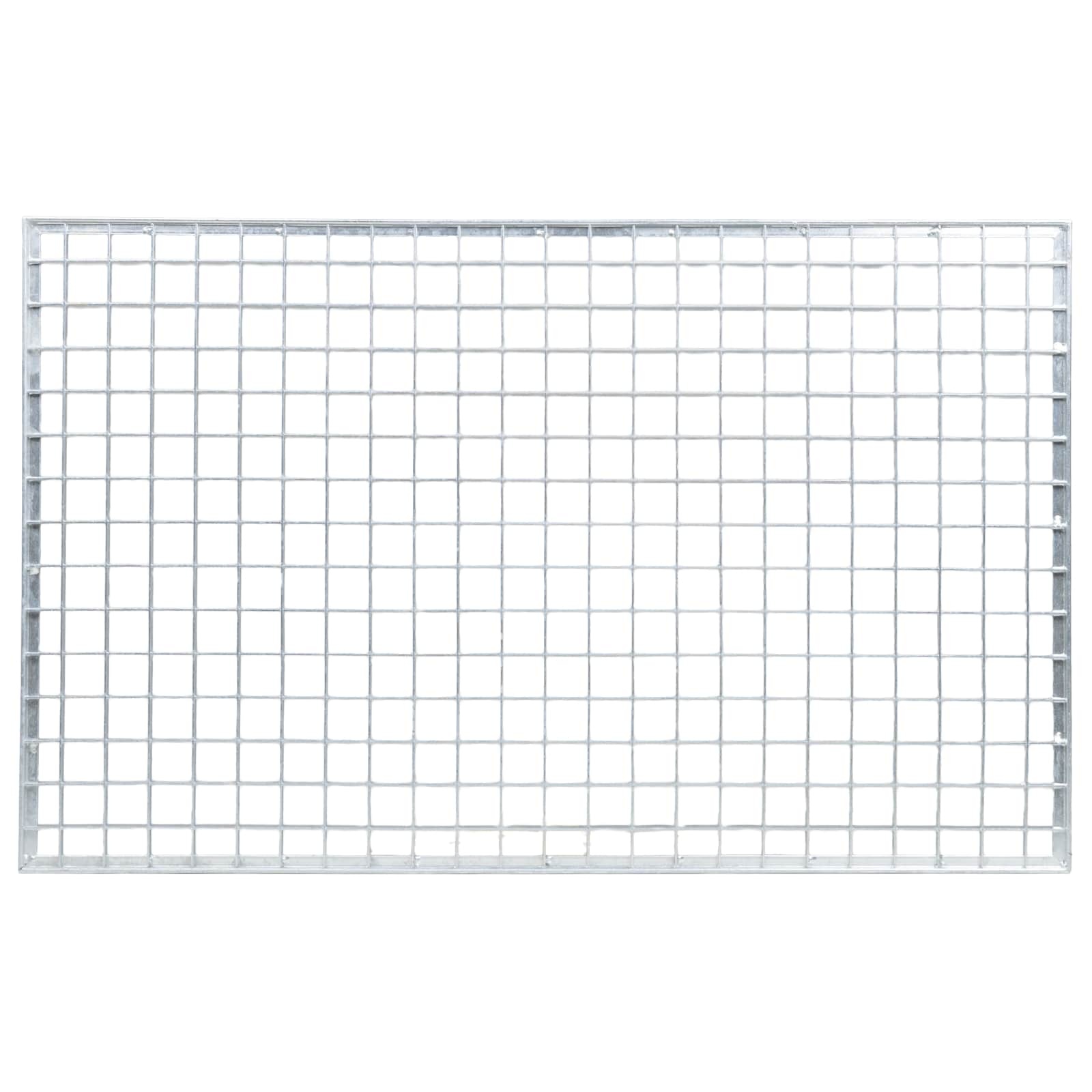 VidaXL Rooster Zilver 80 x 50 x 2 cm Warmgedipt Gegalvaniseerd Staal