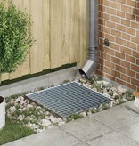 VidaXL Rooster Zilver 50 x 50 x 2 cm Warmgedipt Gegalvaniseerd Staal