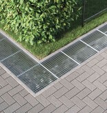 VidaXL Rooster Zilver 50 x 50 x 2 cm Warmgedipt Gegalvaniseerd Staal