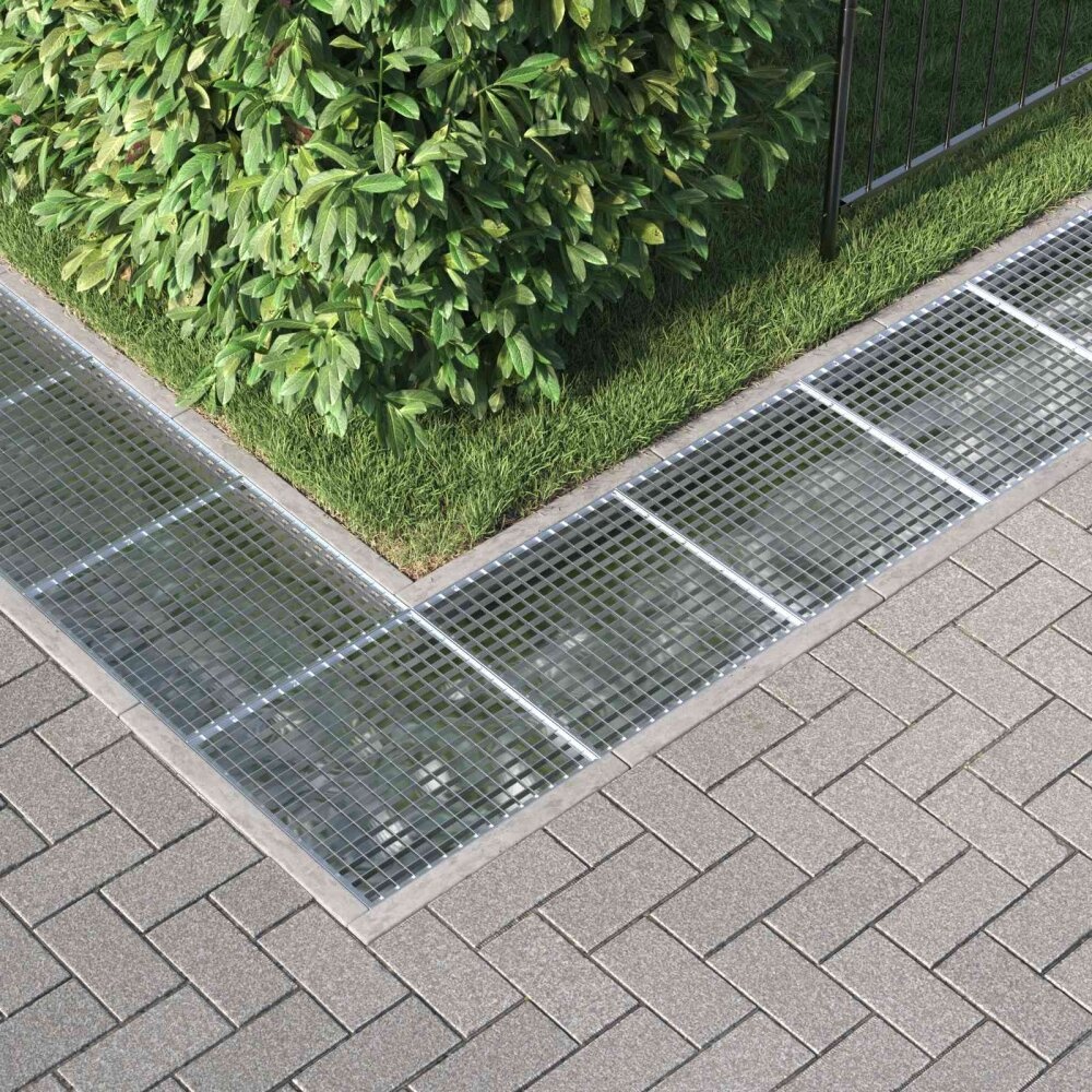 VidaXL Rooster Zilver 50 x 50 x 2 cm Warmgedipt Gegalvaniseerd Staal