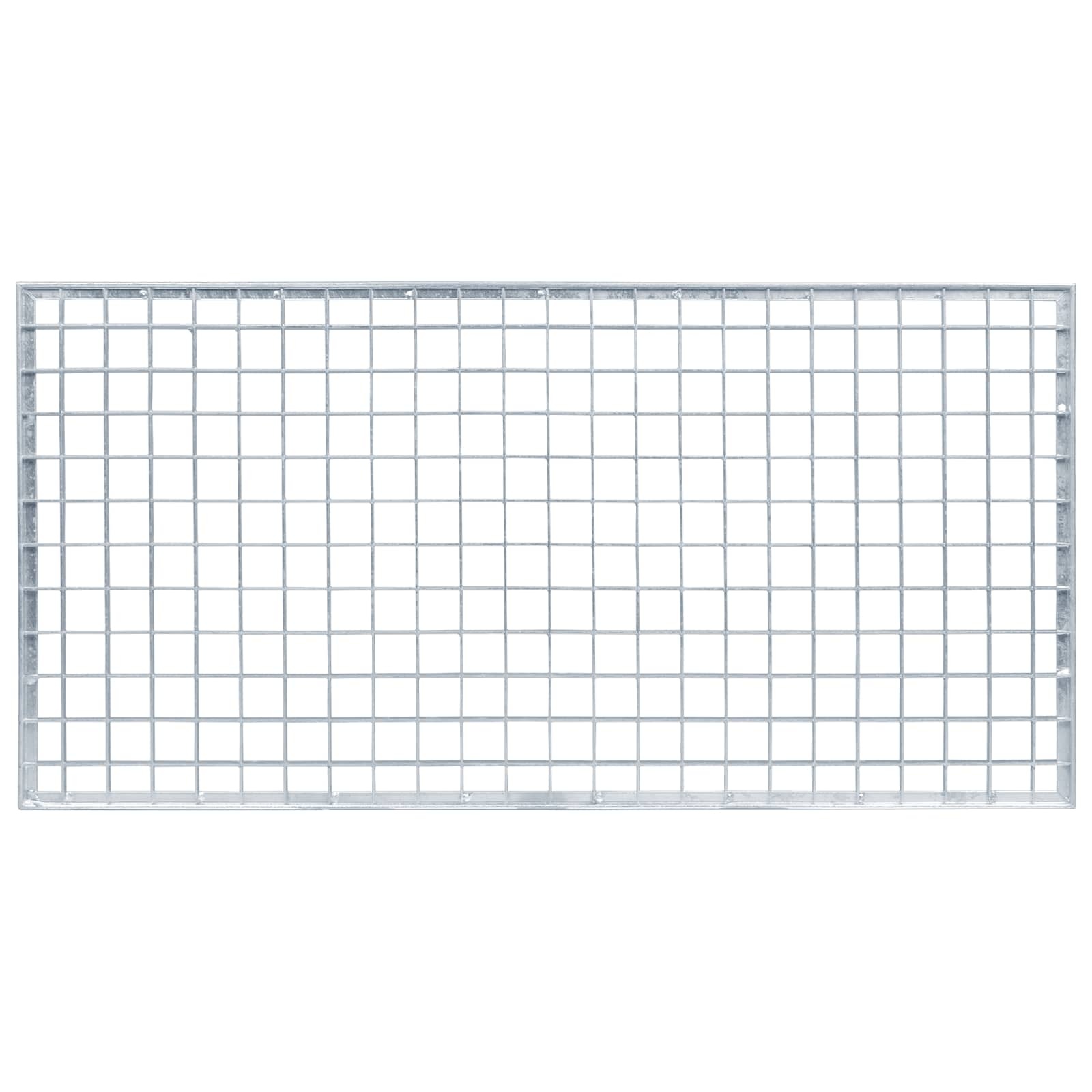 VidaXL Rooster Zilver 80 x 40 x 2 cm Warmgedipt Gegalvaniseerd Staal