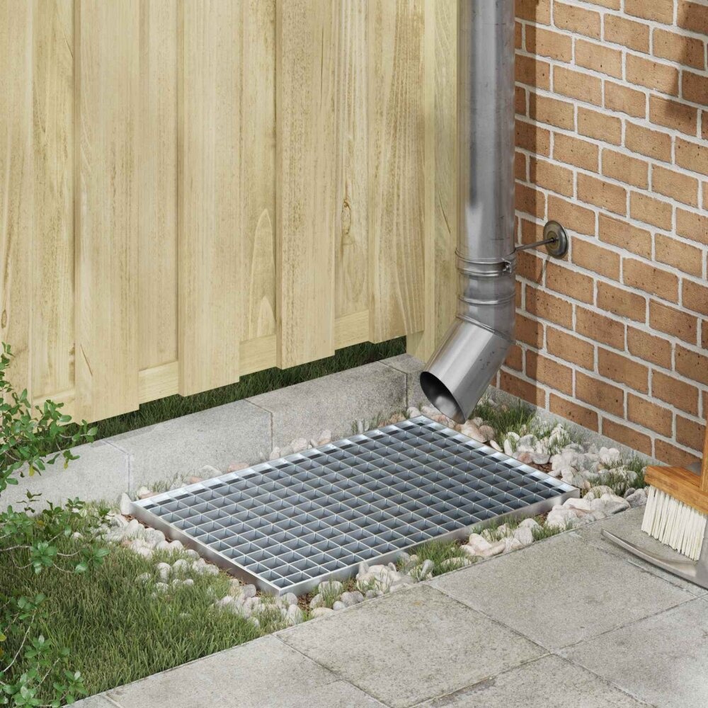 VidaXL Rooster Zilver 60 x 40 x 2 cm Warmgedipt Gegalvaniseerd Staal