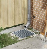 VidaXL Rooster Zilver 40 x 40 x 2 cm Warmgedipt Gegalvaniseerd Staal