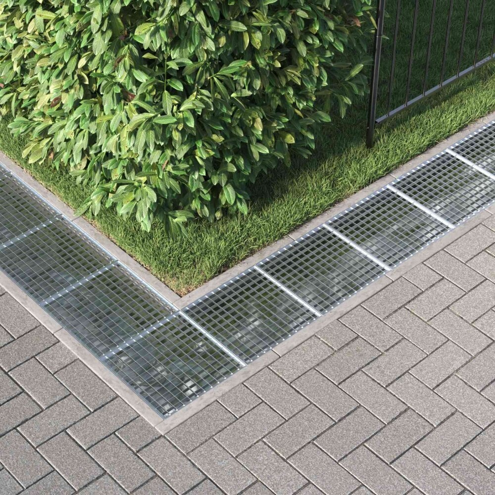 VidaXL Rooster Zilver 40 x 40 x 2 cm Warmgedipt Gegalvaniseerd Staal