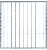 VidaXL Rooster Zilver 40 x 40 x 2 cm Warmgedipt Gegalvaniseerd Staal