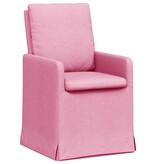 VidaXL Eetstoelen 2 pcs Roze 57 x 67 x 98 cm Stof