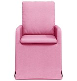VidaXL Eetstoelen 2 pcs Roze 57 x 67 x 98 cm Stof