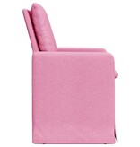 VidaXL Eetstoelen 2 pcs Roze 57 x 67 x 98 cm Stof