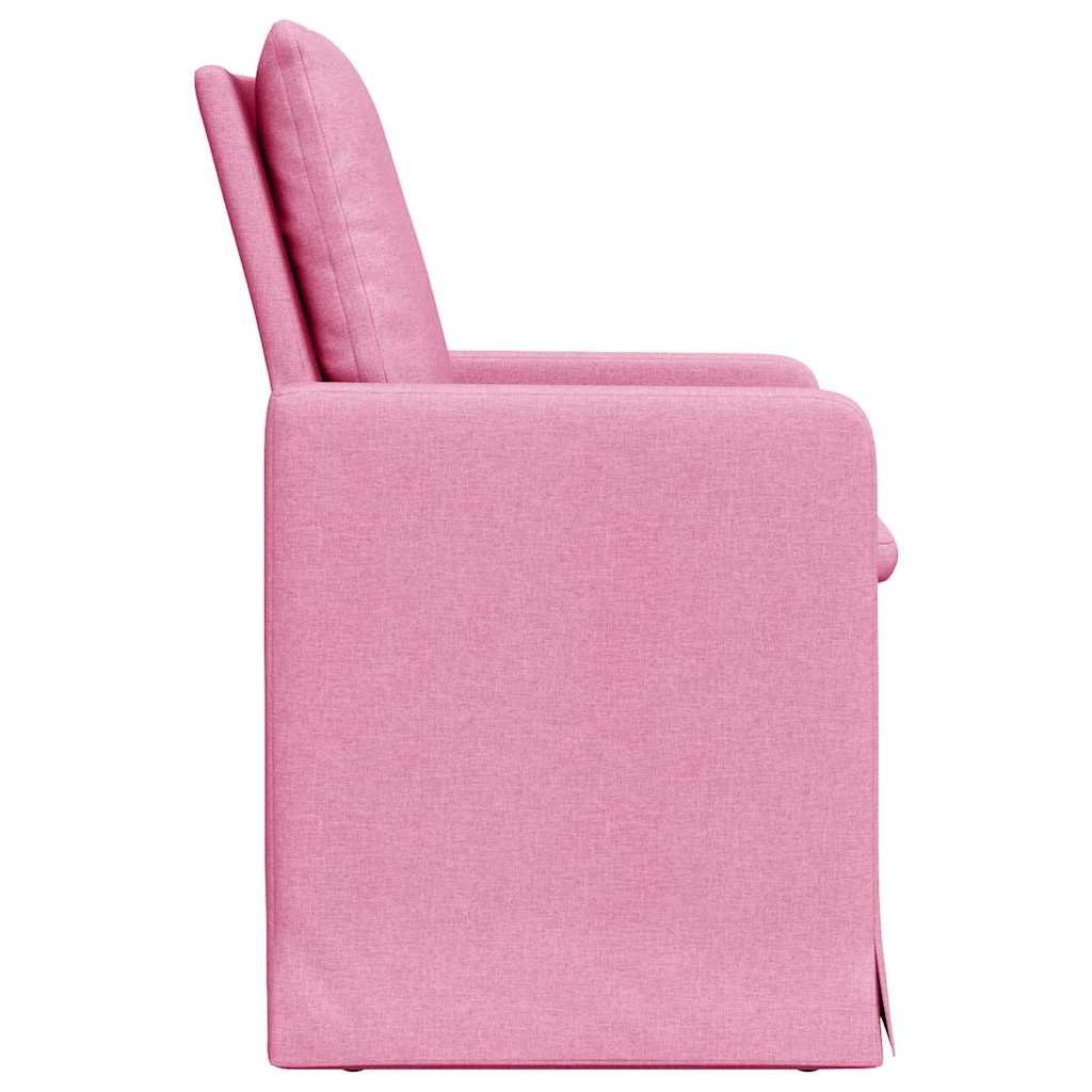 VidaXL Eetstoelen 2 pcs Roze 57 x 67 x 98 cm Stof