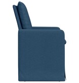 VidaXL Eetstoelen 2 pcs Blauw 57 x 67 x 98 cm Stof