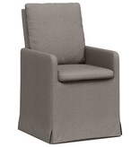 VidaXL Eetstoelen 2 pcs Taupe 57 x 67 x 98 cm Stof