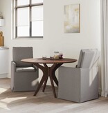 VidaXL Eetstoelen 2 pcs Taupe 57 x 67 x 98 cm Stof