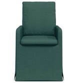 VidaXL Eetstoelen 2 pcs Donkergroen 57 x 67 x 98 cm Stof