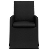 VidaXL Eetstoelen 2 pcs Zwart 57 x 67 x 98 cm Stof