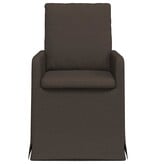 VidaXL Eetstoelen 2 pcs Donkergrijs 57 x 67 x 98 cm Linnen