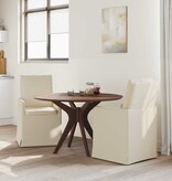 VidaXL Eetstoelen 2 pcs Beige 57 x 67 x 98 cm Linnen