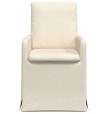 VidaXL Eetstoelen 2 pcs Beige 57 x 67 x 98 cm Linnen