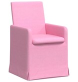 VidaXL Eetstoelen 2 pcs Roze 57 x 67 x 95 cm Stof