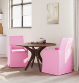 VidaXL Eetstoelen 2 pcs Roze 57 x 67 x 95 cm Stof