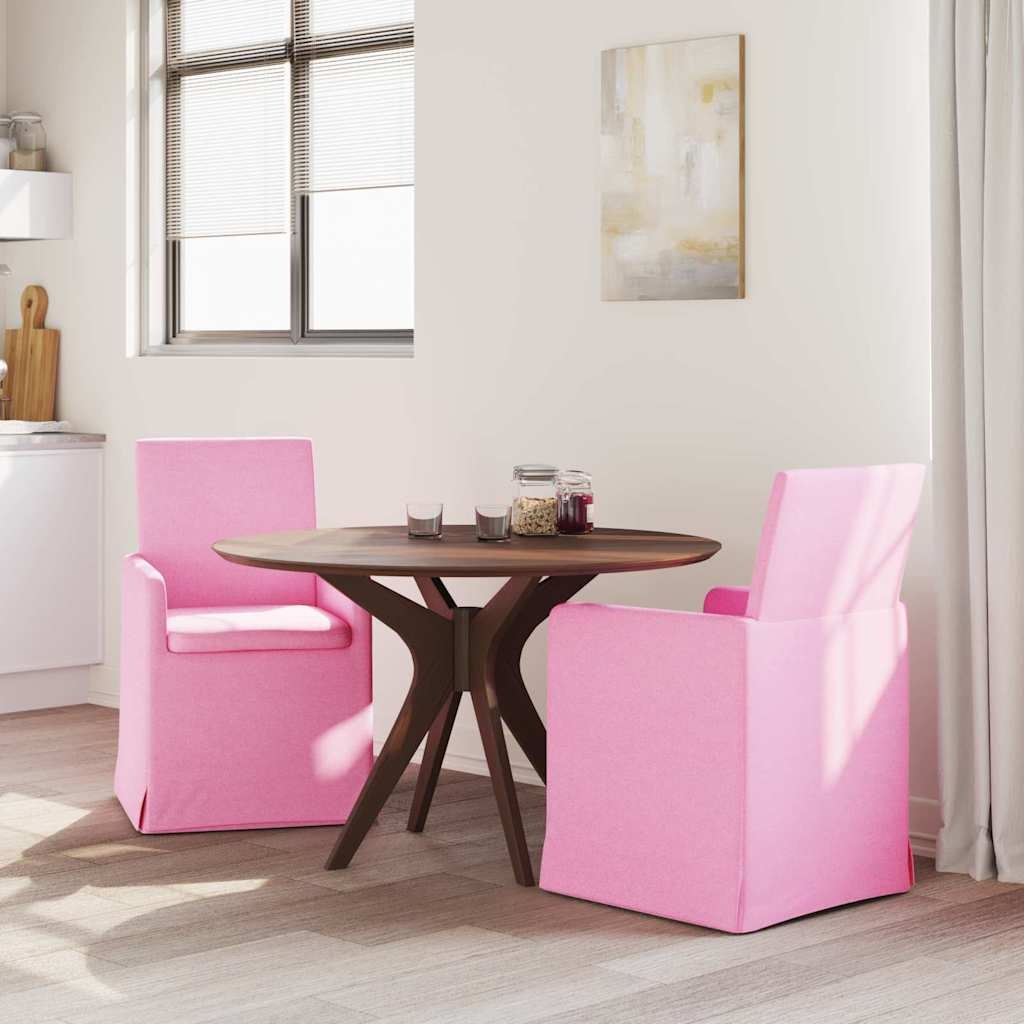 VidaXL Eetstoelen 2 pcs Roze 57 x 67 x 95 cm Stof