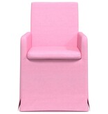 VidaXL Eetstoelen 2 pcs Roze 57 x 67 x 95 cm Stof