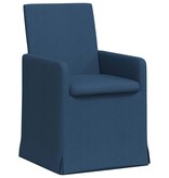 VidaXL Eetstoelen 2 pcs Blauw 57 x 67 x 95 cm Stof