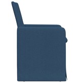 VidaXL Eetstoelen 2 pcs Blauw 57 x 67 x 95 cm Stof