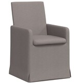 VidaXL Eetstoelen 2 pcs Taupe 57 x 67 x 95 cm Stof