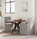 VidaXL Eetstoelen 2 pcs Taupe 57 x 67 x 95 cm Stof